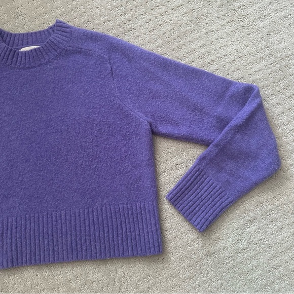 Universal Threads Purple Pull Over Cropped Sweater - Picture 6 of 6